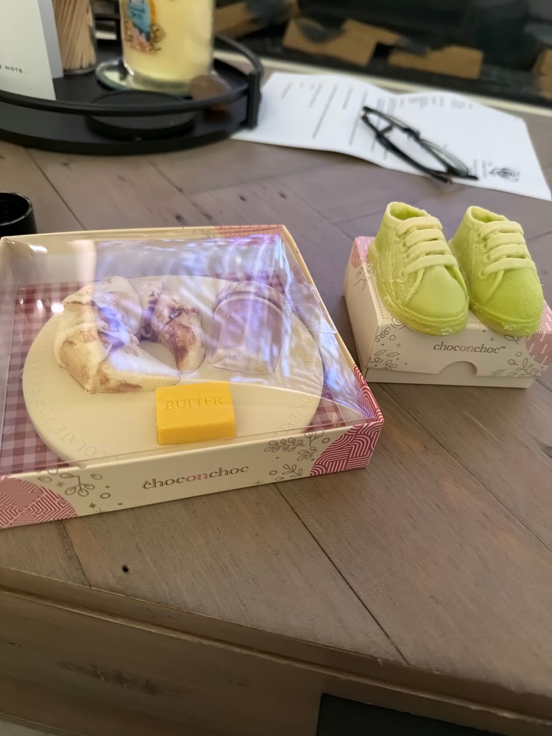 Customer photo review of Chocolate Croissant Breakfast