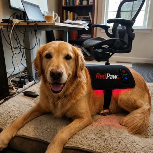 Customer photo review of RedPaw Red Light Therapy