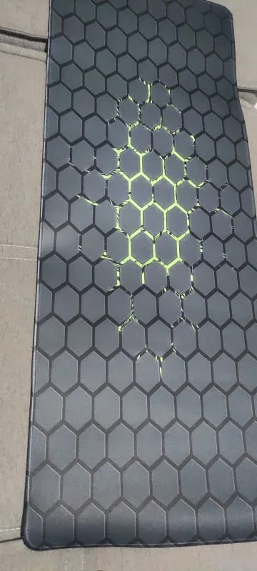 Customer photo review of Hexagon XXL Gaming Mouse Pad – Extended Non-Slip Desk Mat