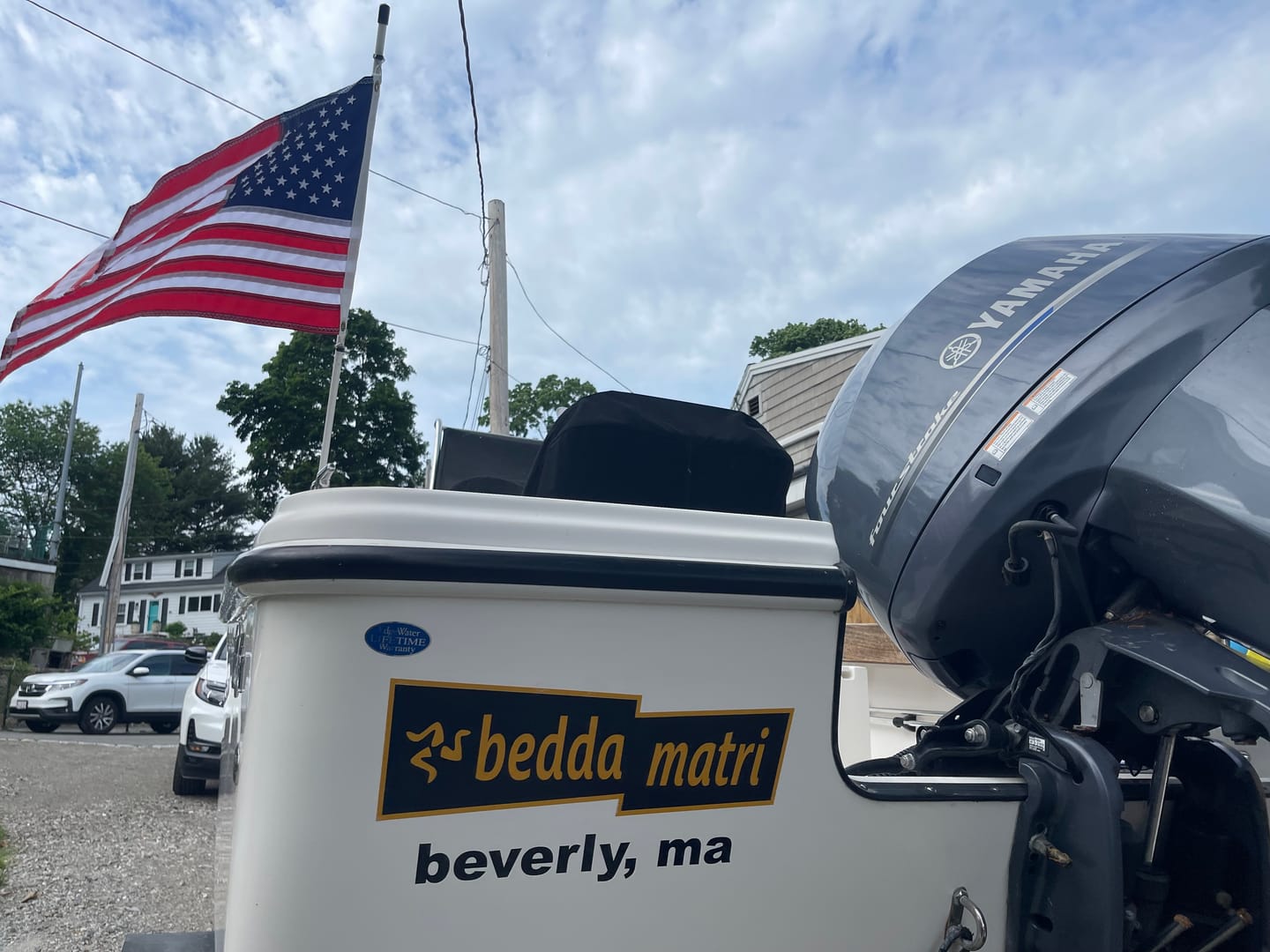 Customer photo review of 16" x 24" Boat Flag Set