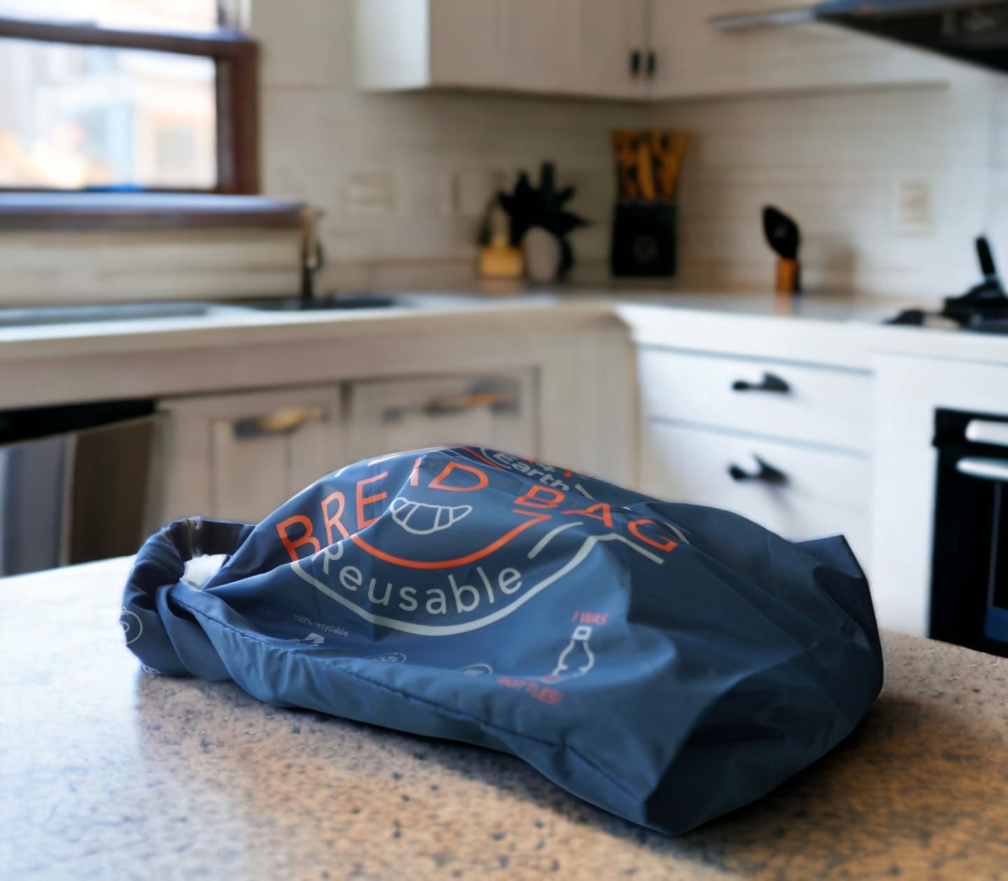 Customer photo review of Reusable Bread Bag - Brown