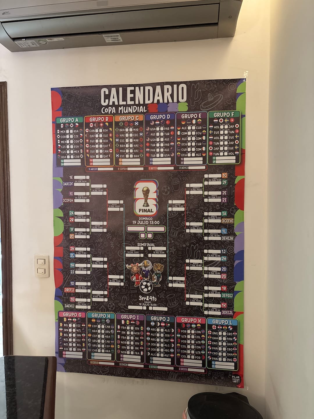 Customer photo review of Calendario Mundial 2026
