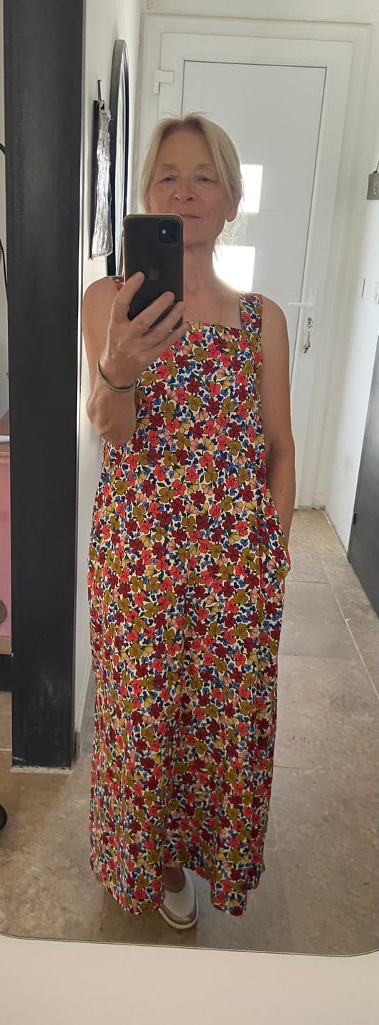 Customer photo review of Robe Sybille — Viscose jardin Majorelle
