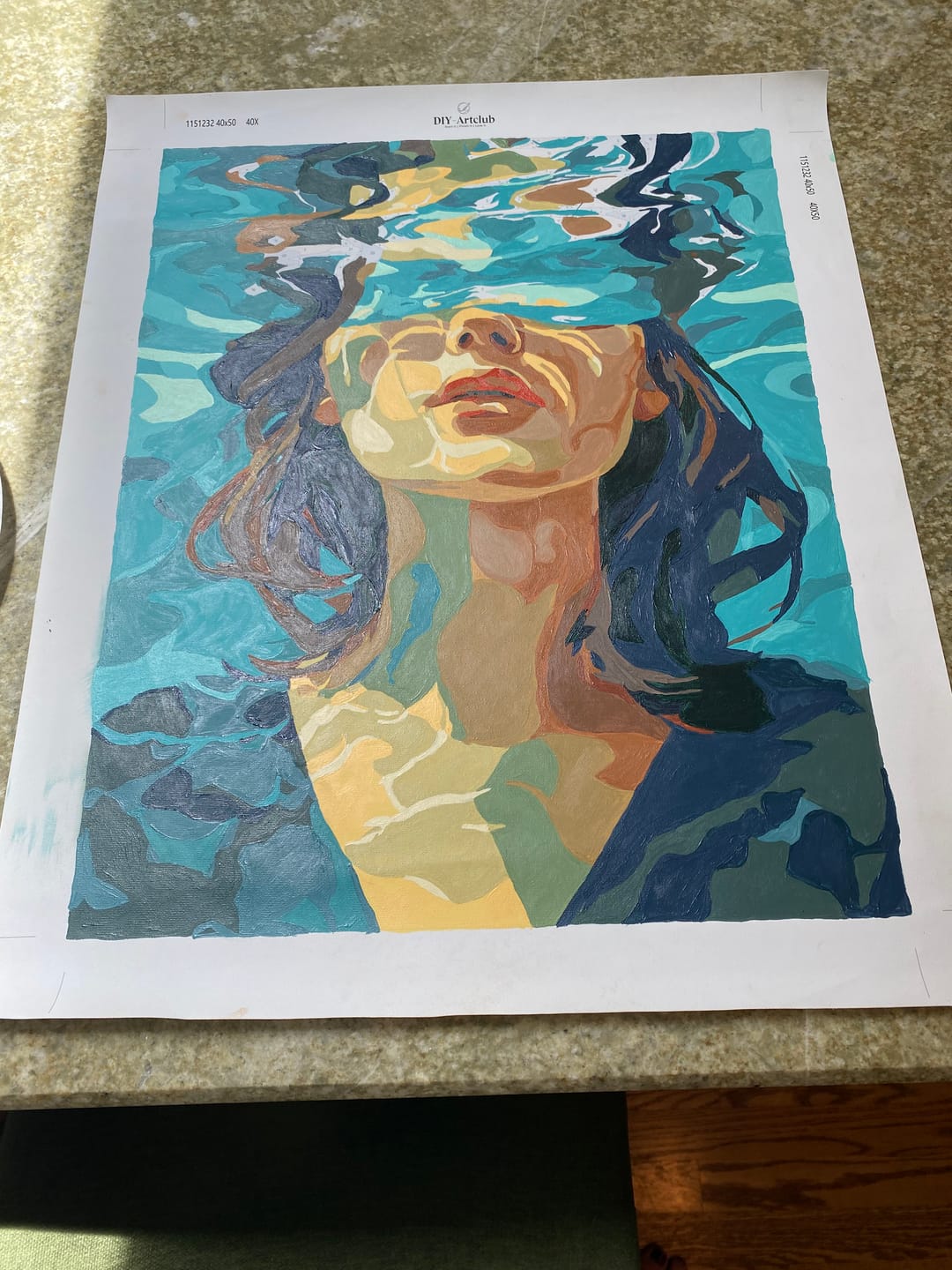 Customer photo review of Under | Paint by Number