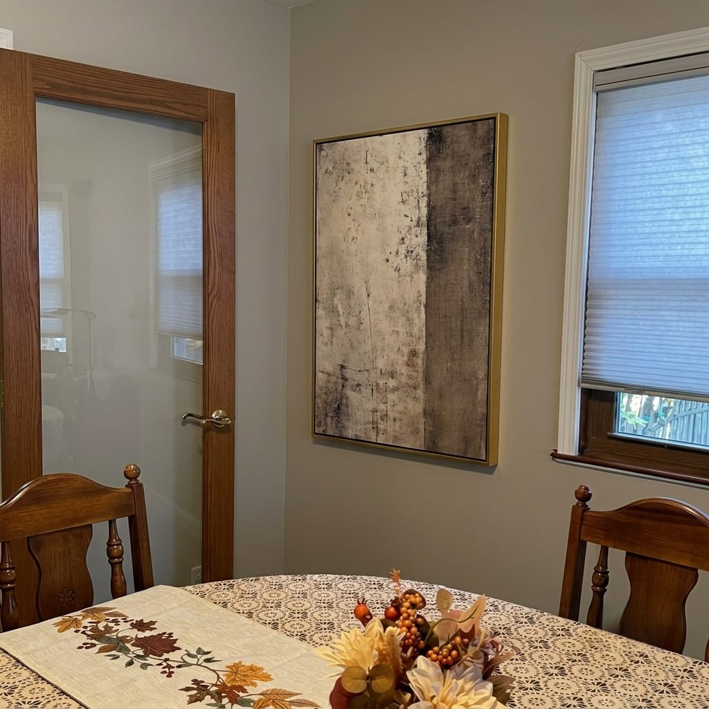 Customer photo review of Neutral Wall Art ｜ Urban-Concrete-Trace
