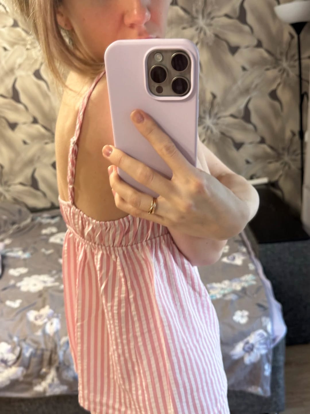 Customer photo review of Catalina Striped Sleeveless Pajama Set