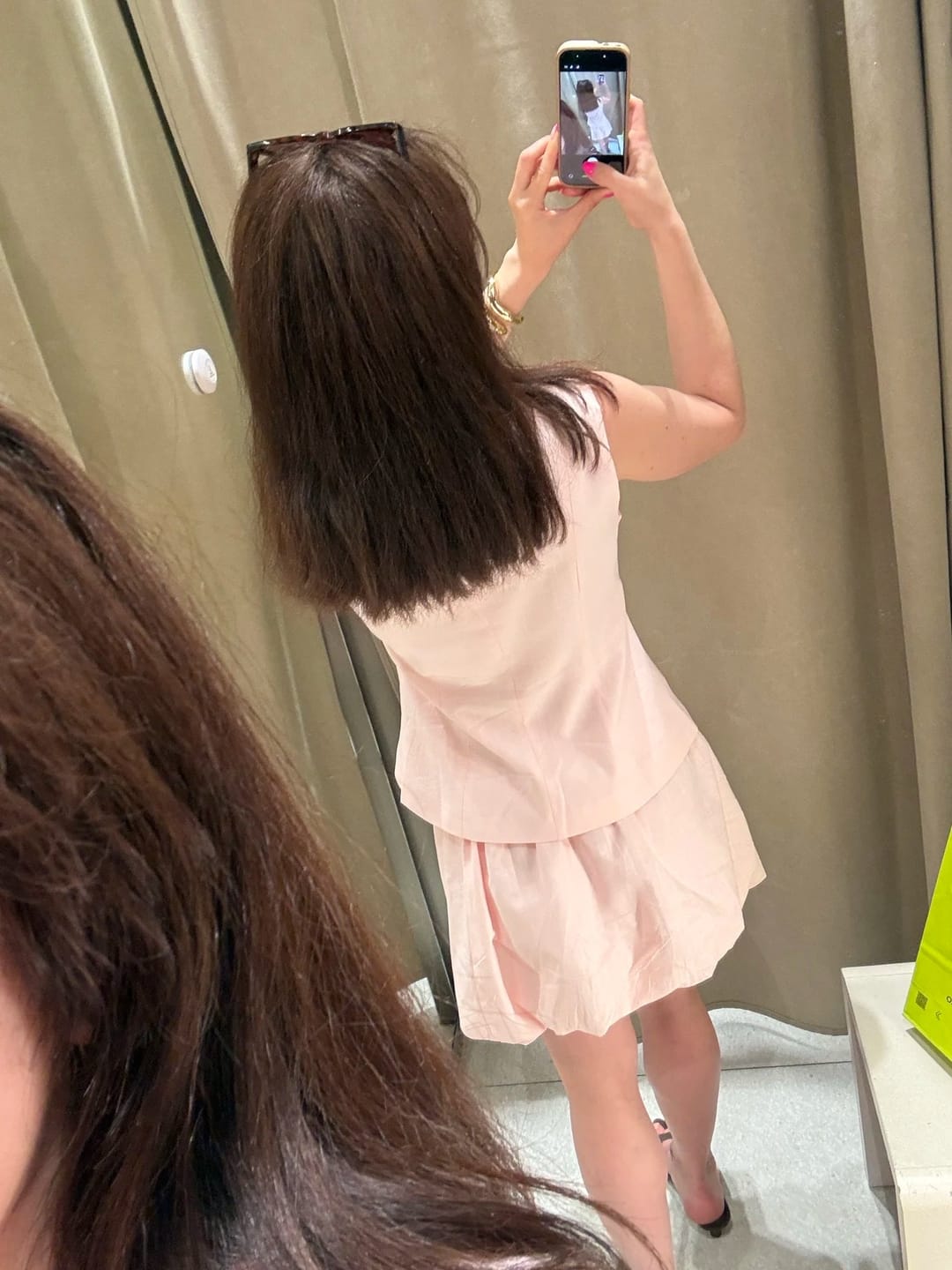Customer photo review of Aaliyah Elegant Vest Skirt Set Summer