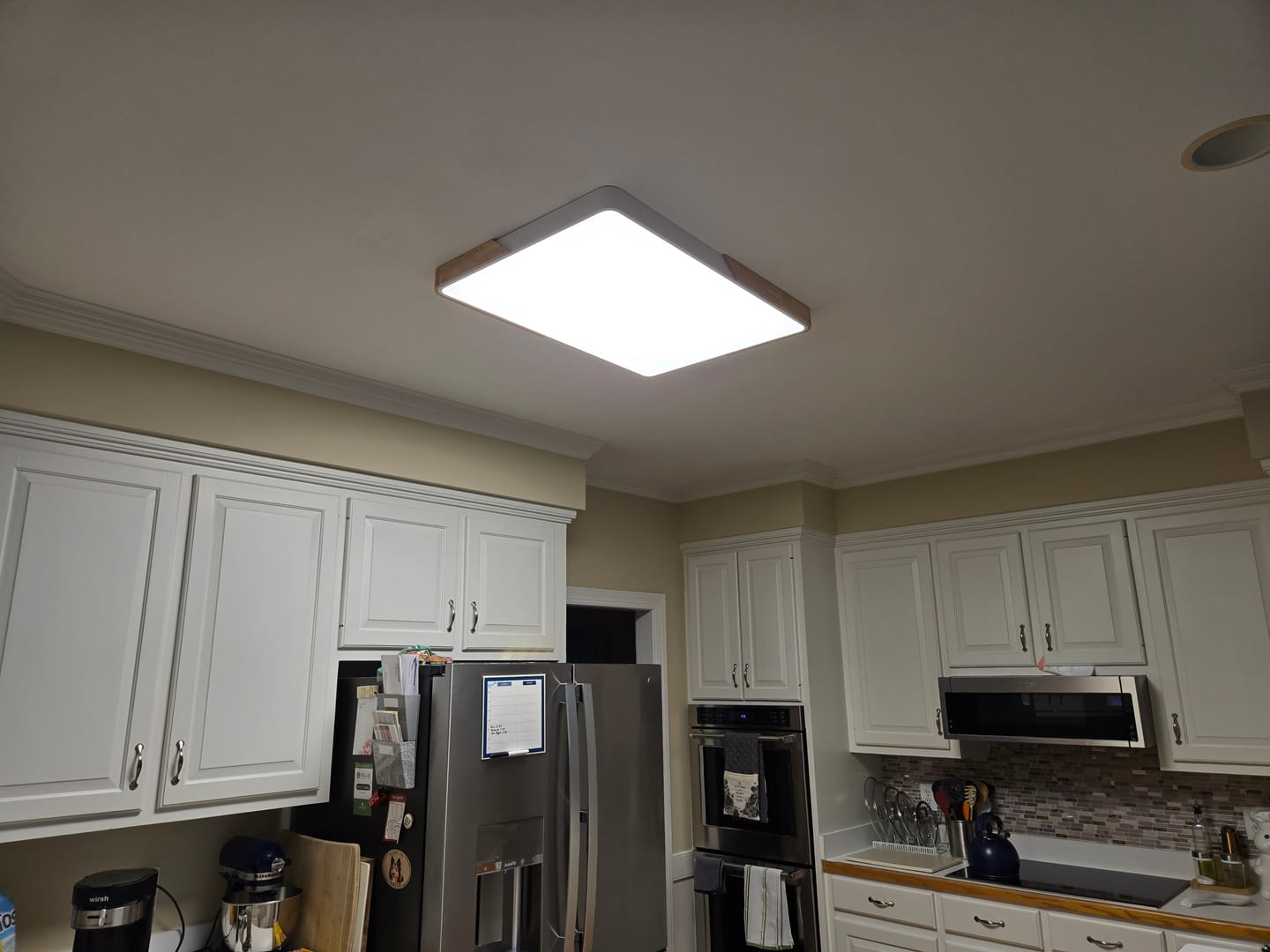 Customer photo review of Rectangle LED Flush Mount Light
