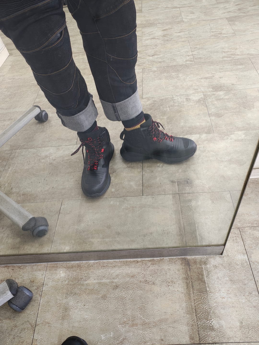 Customer photo review of RIDEIRON防水スポーツツーリング冒険用ブーツ|MS6005