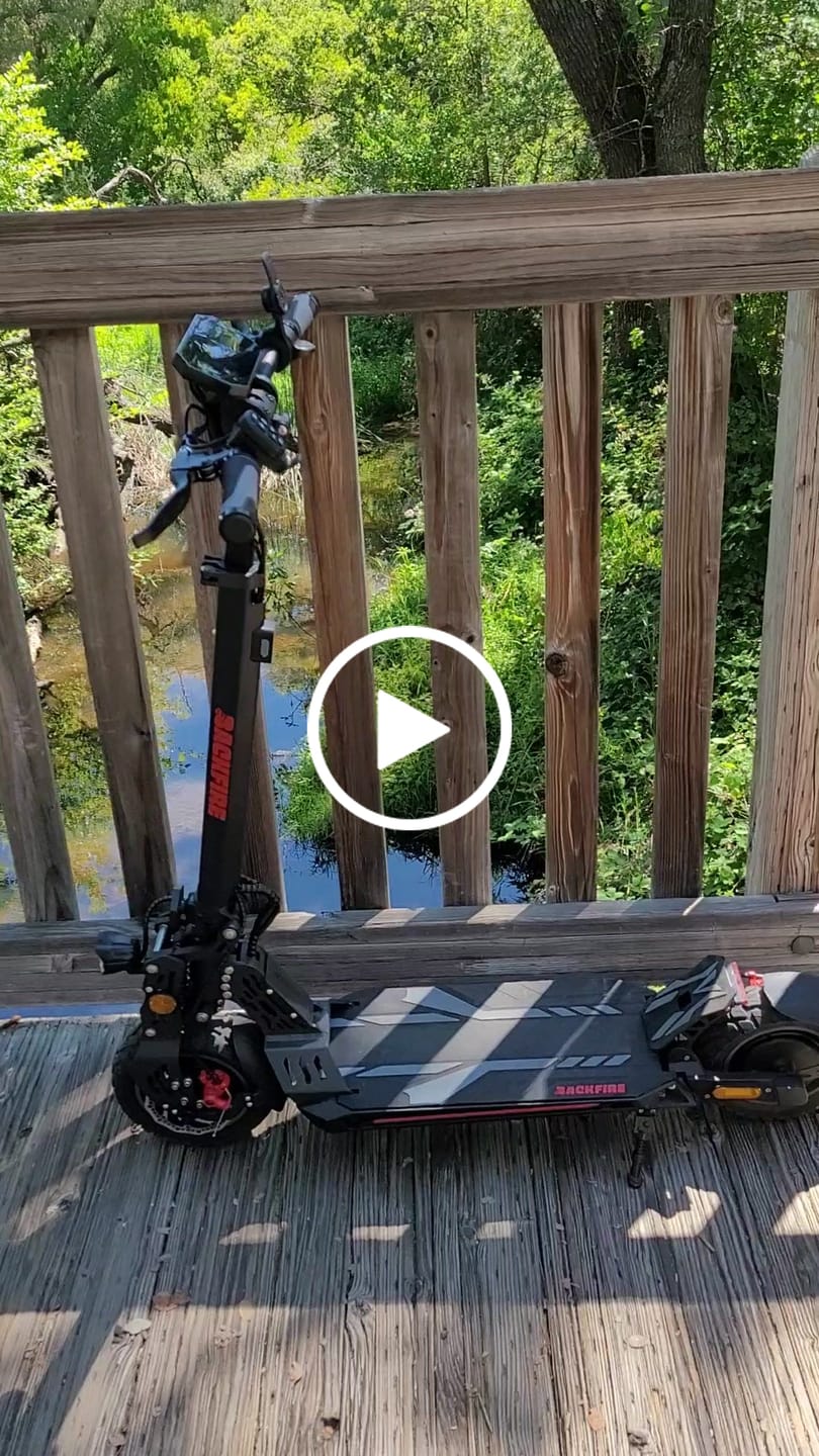 Customer video review of Backfire M8 Electric Scooter with GPS and Samsung Battery