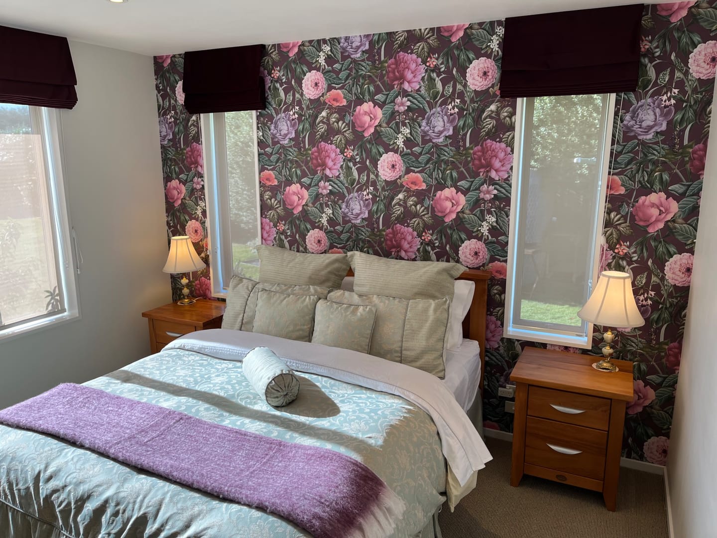 Customer photo review of Botanicus - Large Blossoms Wallpaper - Berry