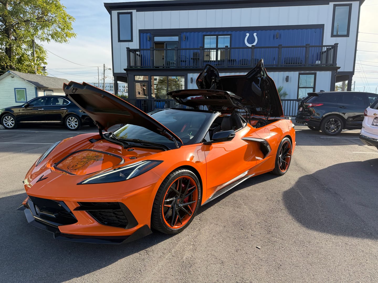 Customer photo review of RV-DS74 : CUSTOM FORGED 2-PIECE ORANGE WHEELS