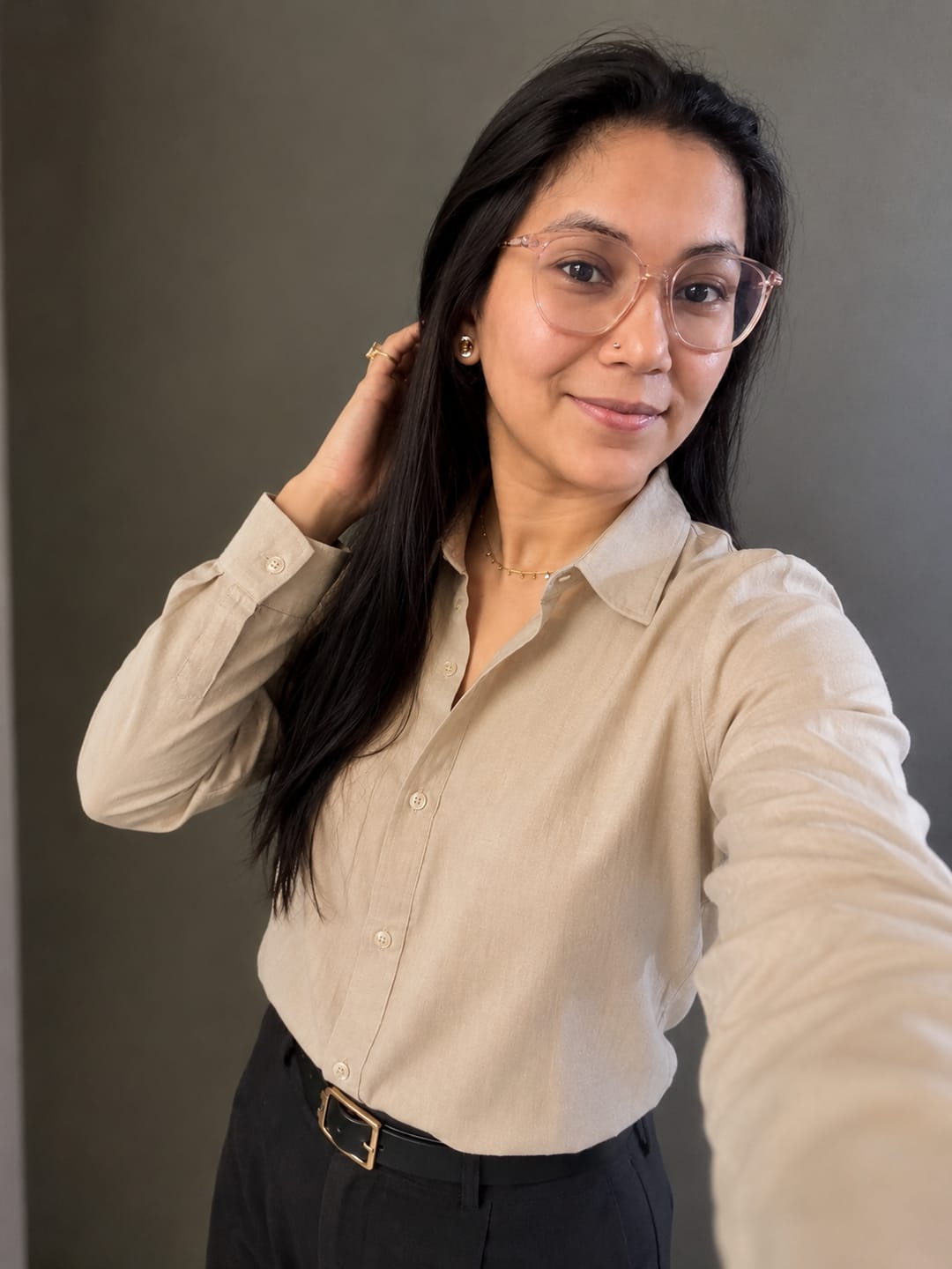 Customer photo review of DUNE - PLAIN WOMEN SHIRT