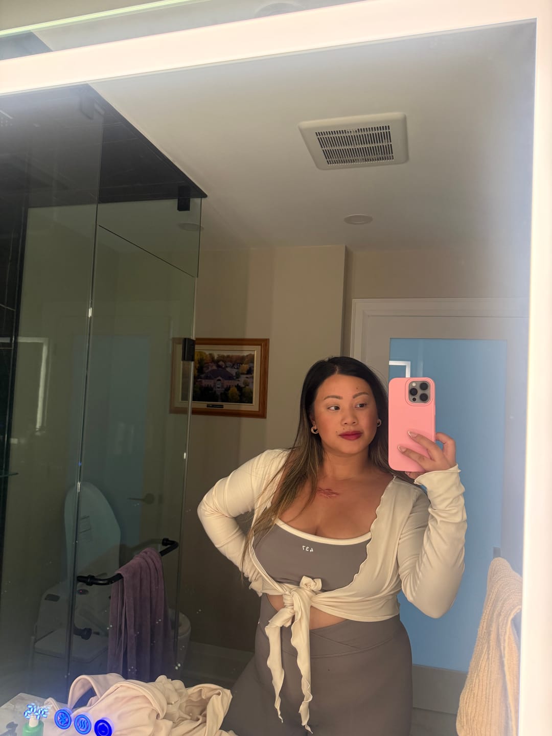 Customer photo review of The Micro Bra / ClayMask-Cream