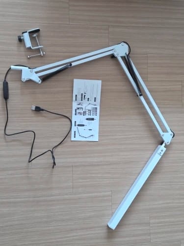 Customer photo review of LED Clamp Desk Lamp Long Arm – Foldable 3 Colour Dimmable Light