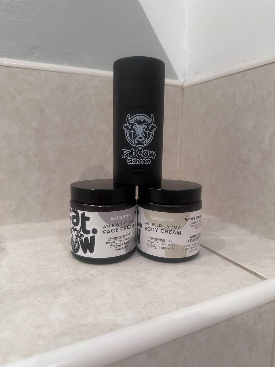 Customer photo review of Gentle Bundle | Face Cream & Tallow Soap