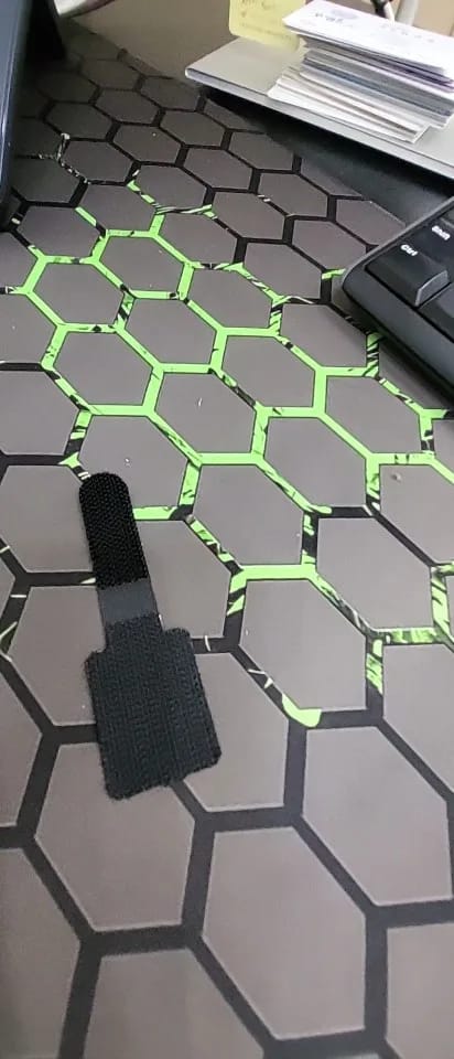 Customer photo review of Hexagon XXL Gaming Mouse Pad – Extended Non-Slip Desk Mat