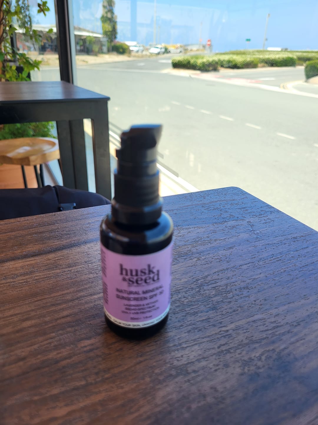 Customer photo review of Natural Mineral Sunscreen SPF 50 (Lavender)
