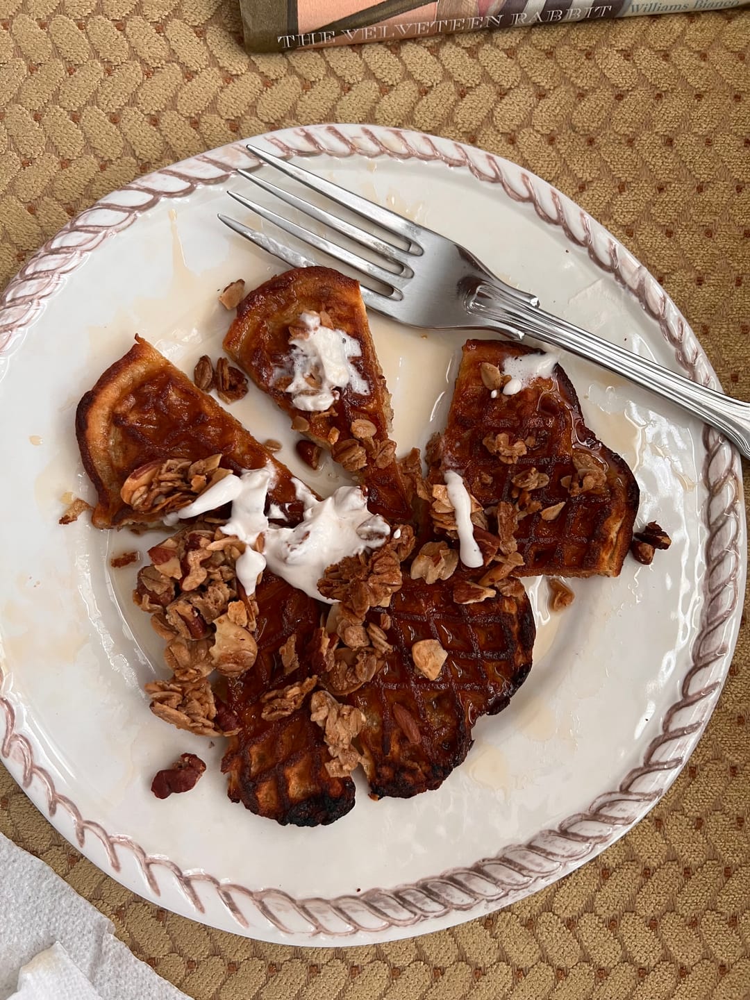 Customer photo review of CinnaBun Protein Waffles