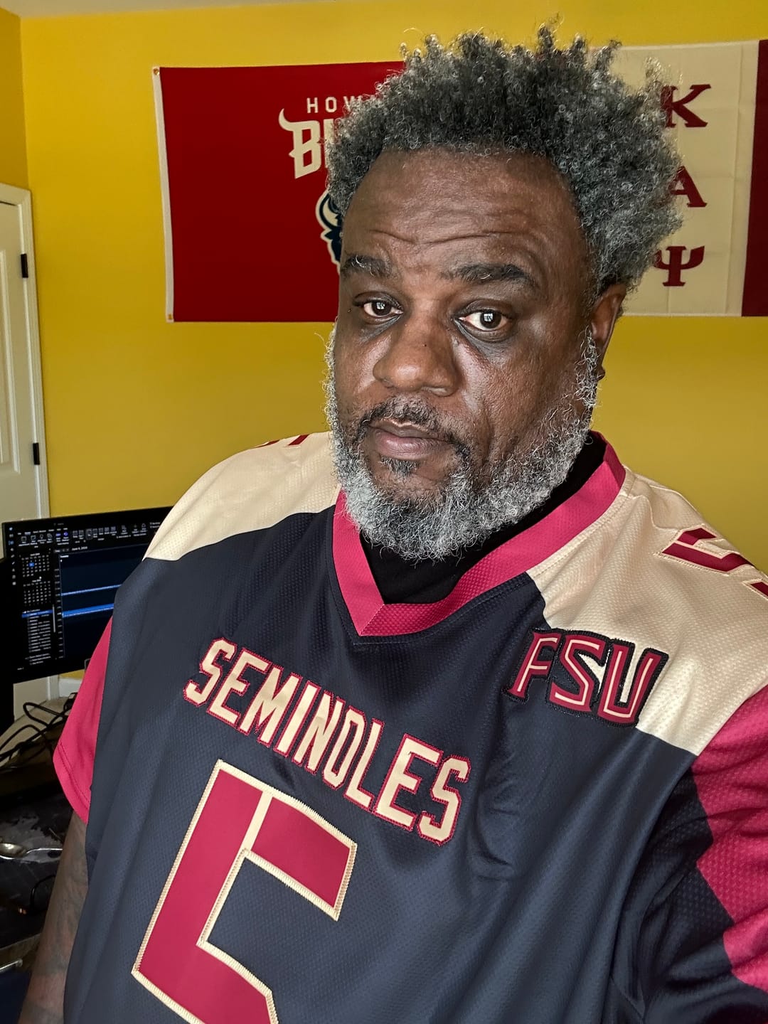 Customer photo review of Custom Black Crimson Raglan Sleeves Personalized Pattern Authentic American Football Jersey