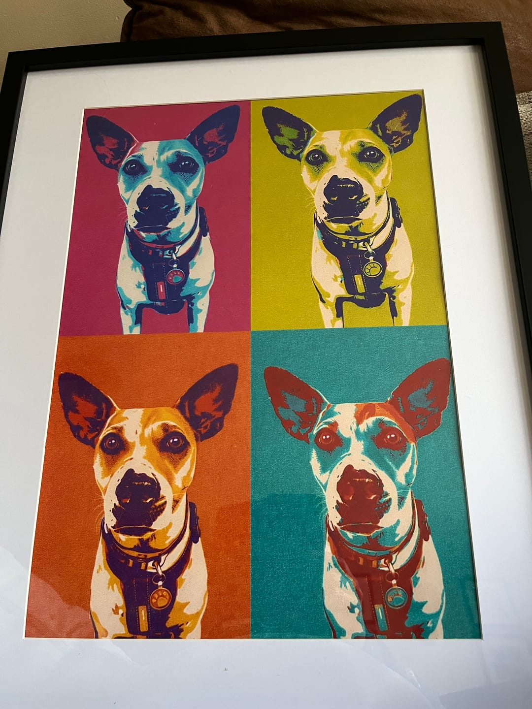 Customer photo review of Personalised Poster With Dog or Cat - Colour Squares