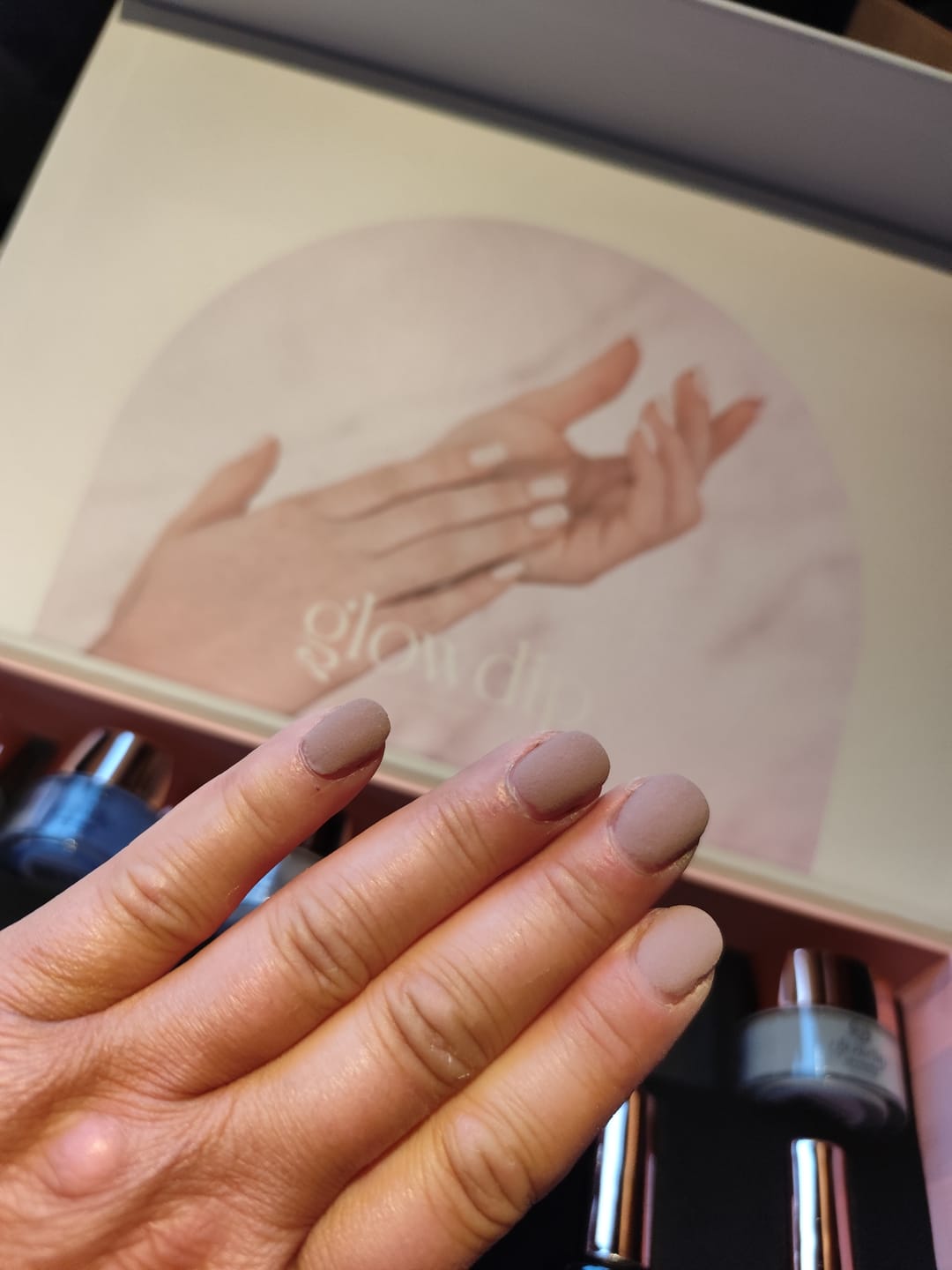 Customer photo review of Mocha Delight Dipping Powder