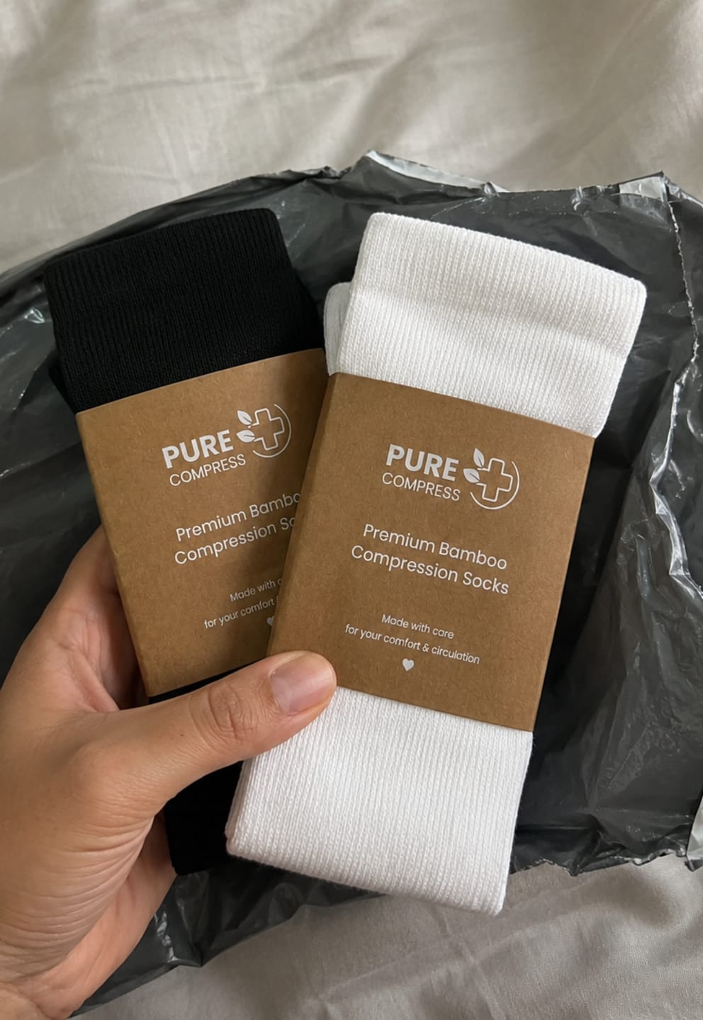 Customer photo review of PureCompress™ Everyday Bamboo Compression Socks
