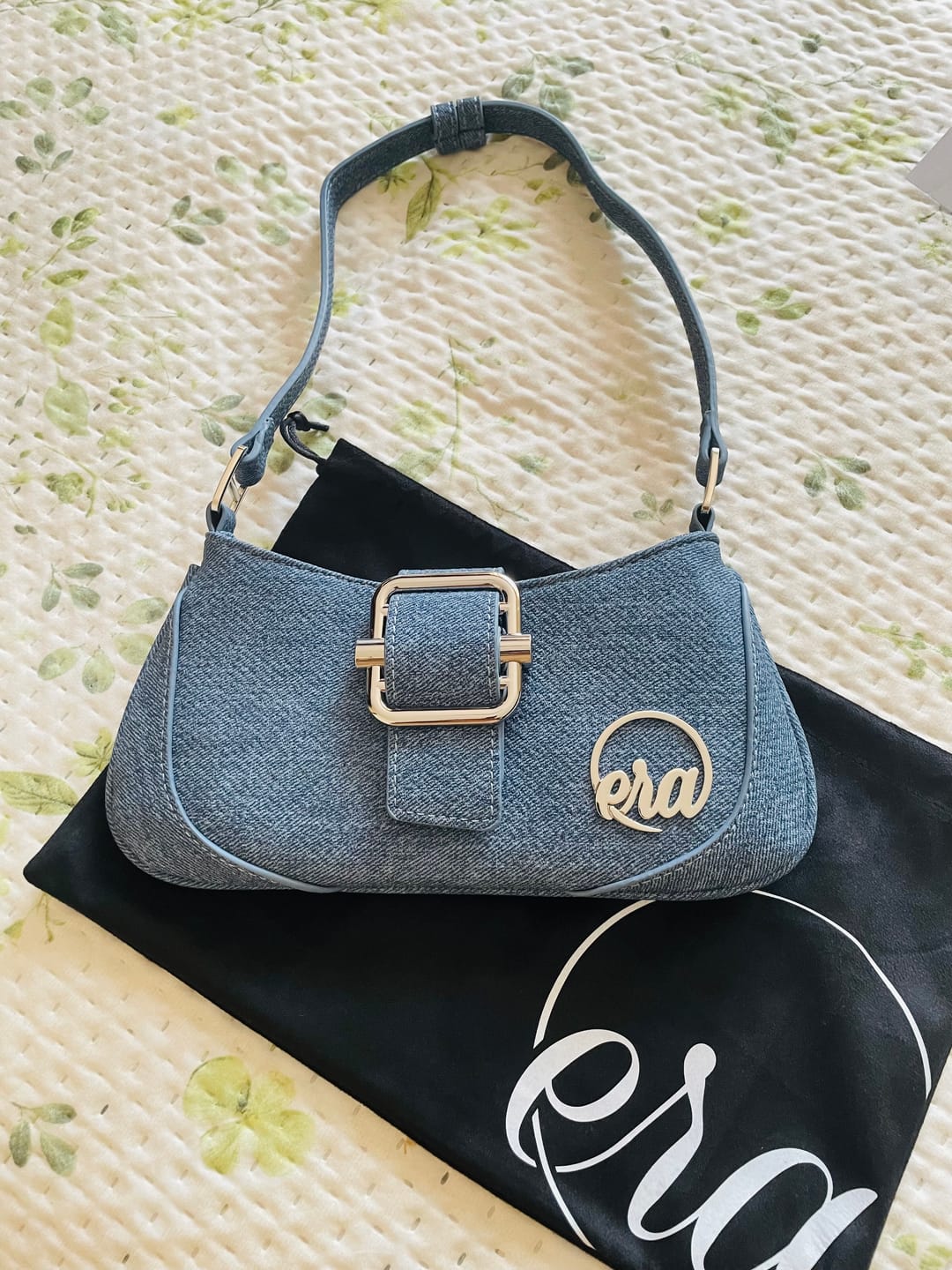 Customer photo review of Denim Lily Shoulder Bag