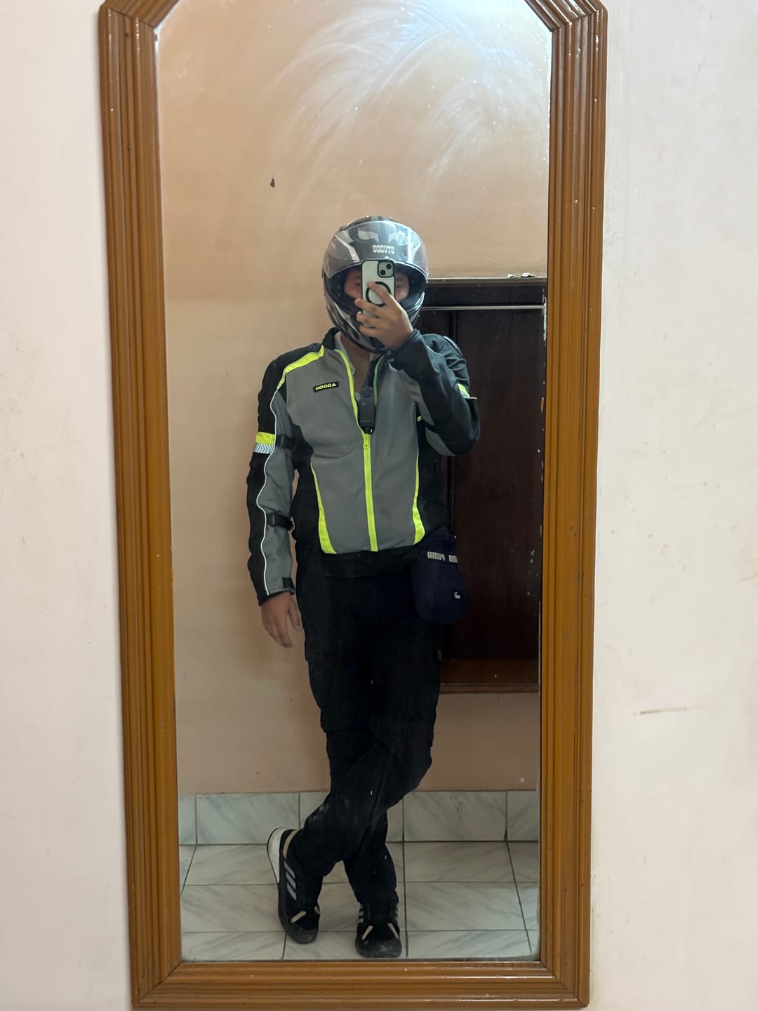 Customer photo review of Addon Pro Jacket (Grey/Neon green)