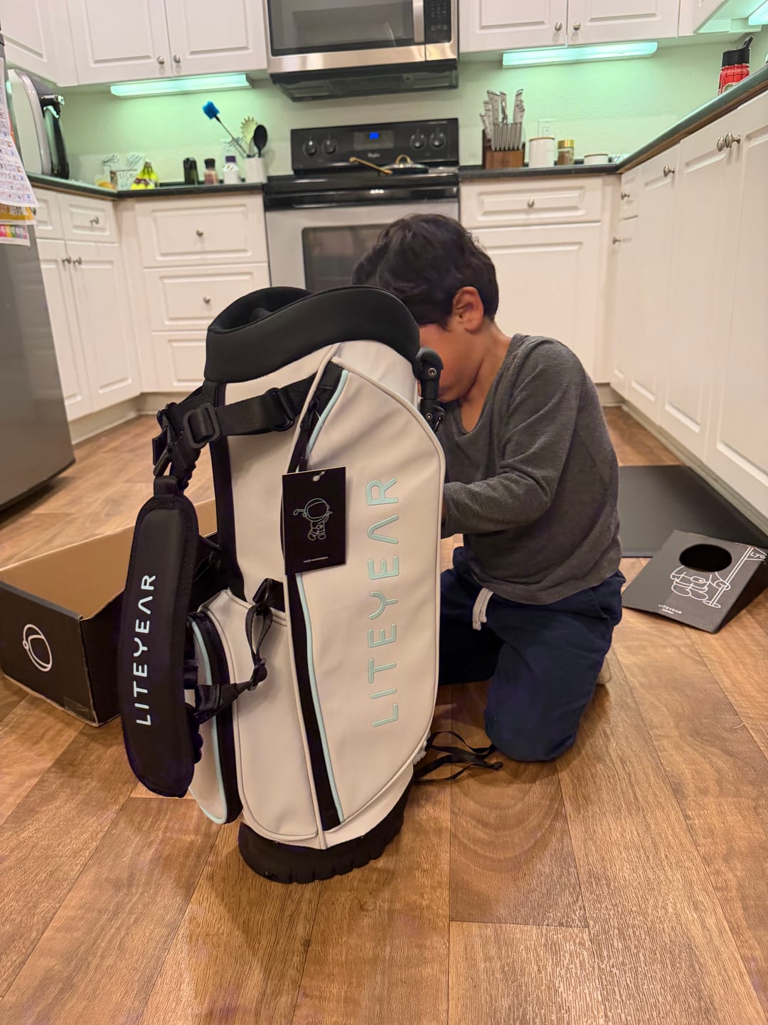 Customer photo review of ZERO GRVTY - Toddler Golf 3 Club & Bag Set - Ages 3-5