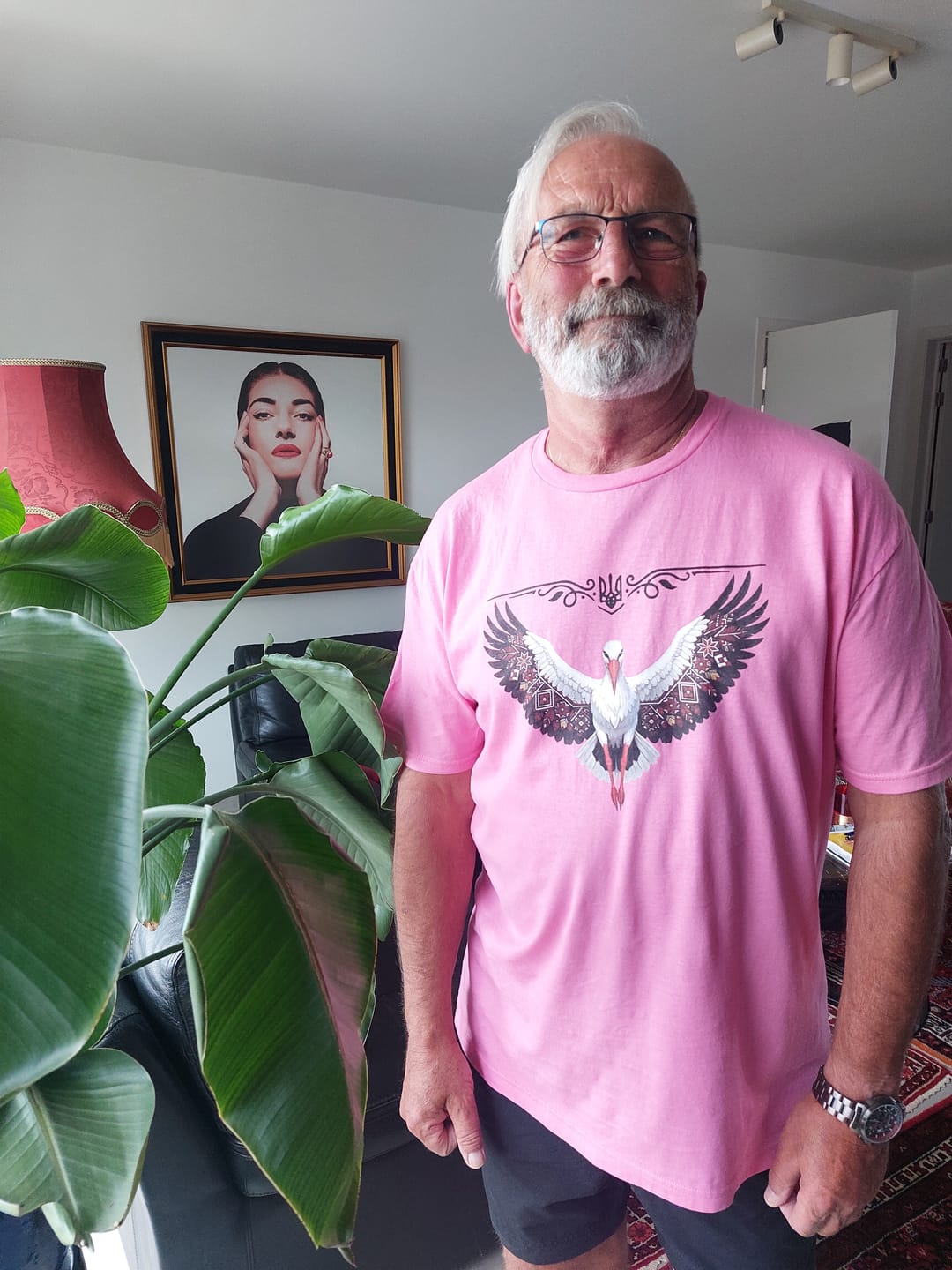 Customer photo review of Guardian Stork T-Shirt