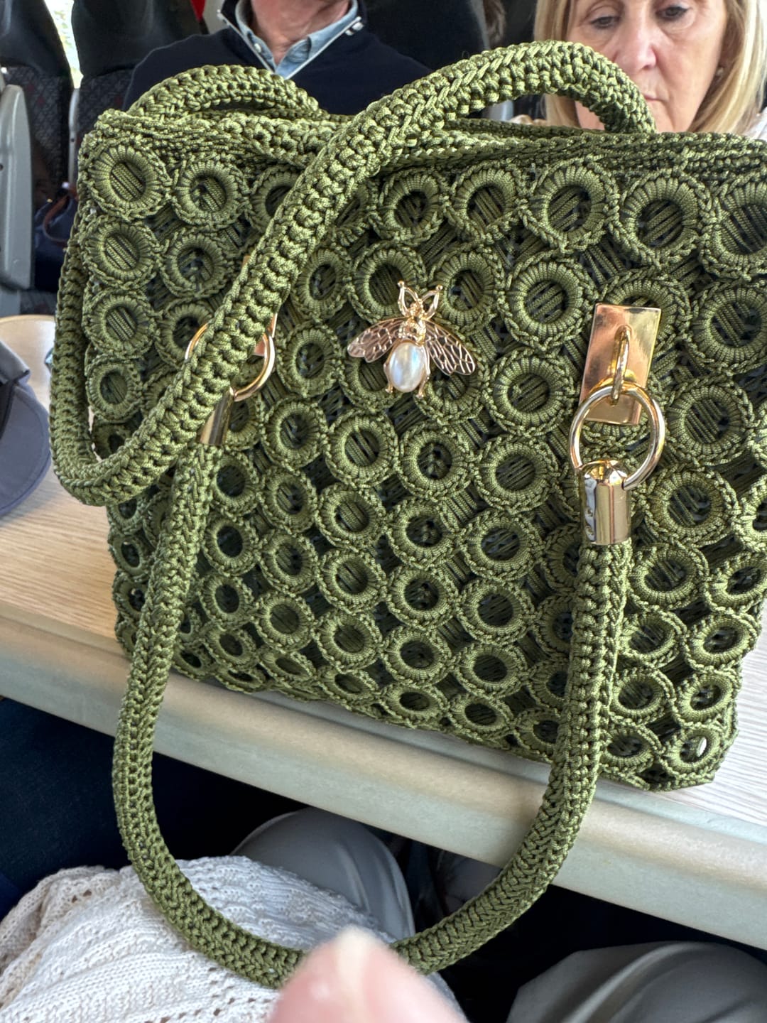 Customer photo review of CrochetPark™ Garden Bee Crochet Bag Kit