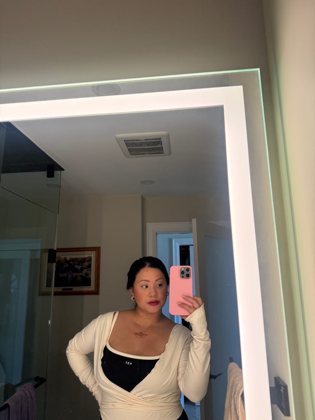 Customer photo review of The Shorts Onesie / Black-Cream