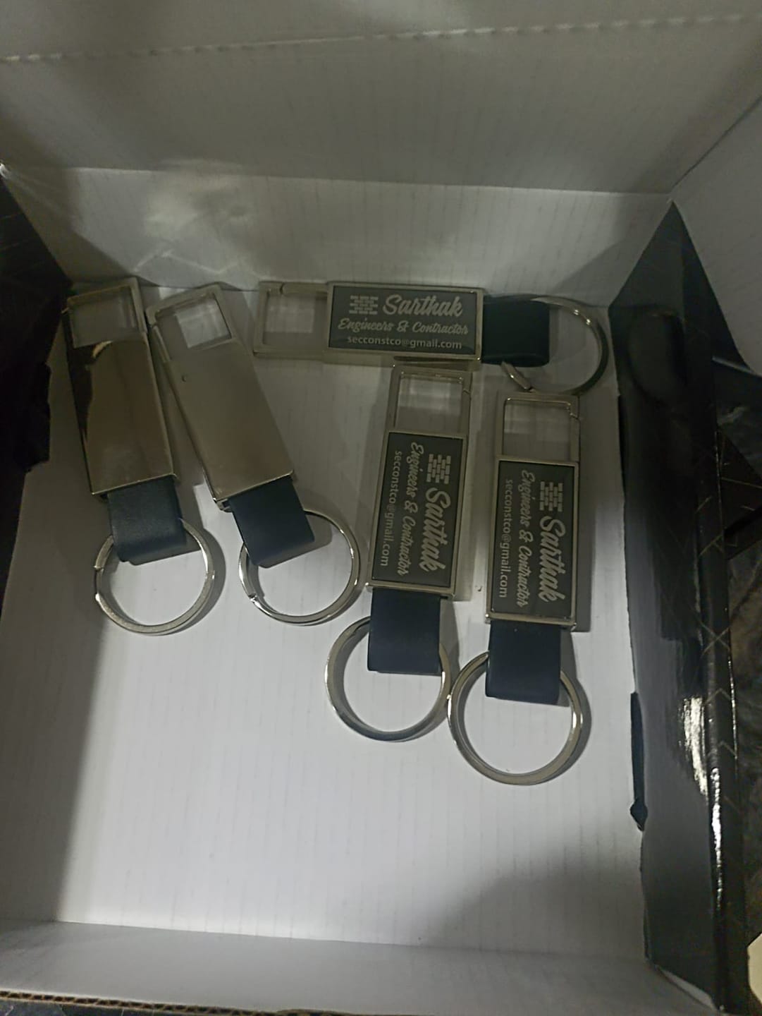 Customer photo review of Premium Metal Keychain | Best for Corporate Gifting | PrintMine.in