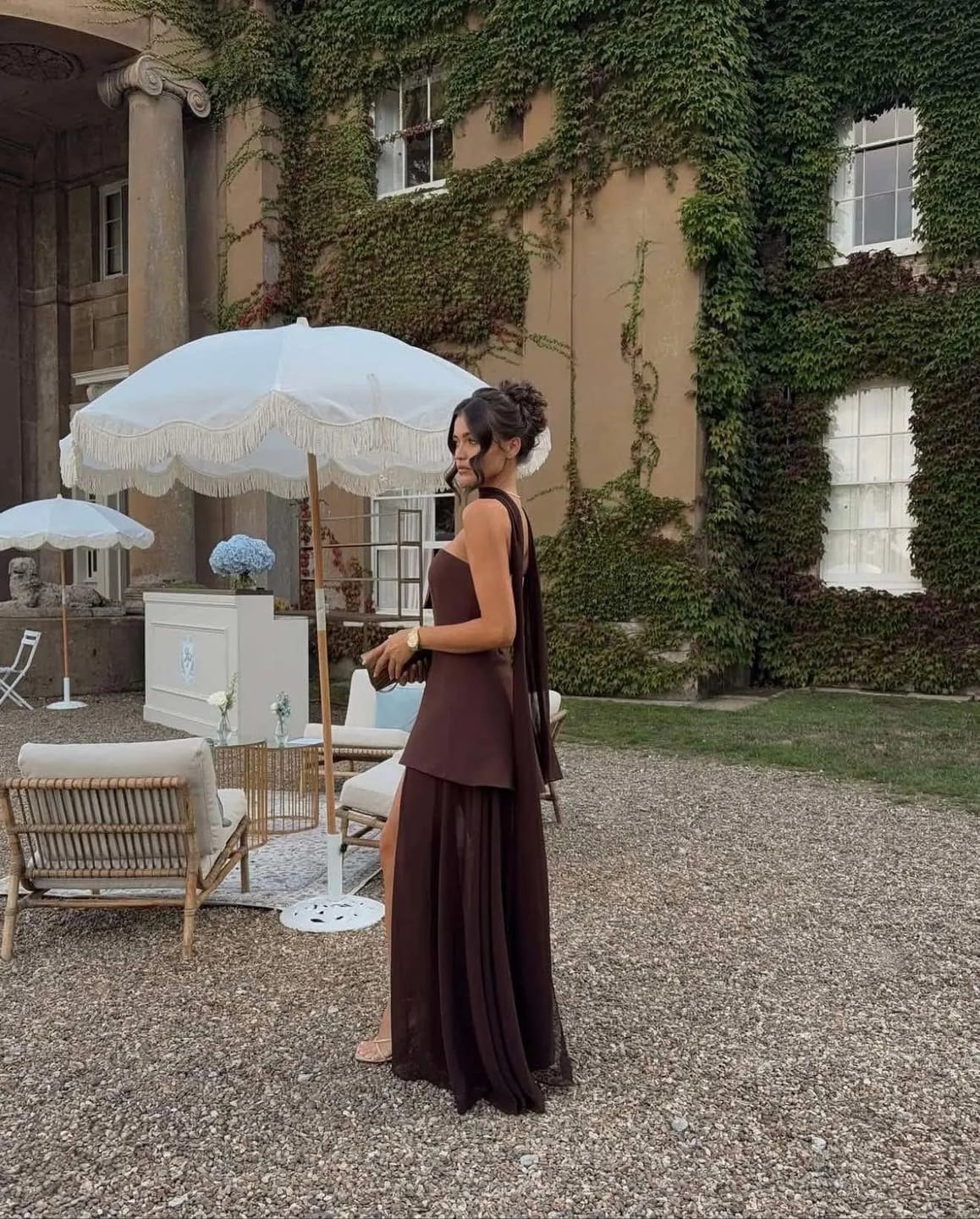 Customer photo review of Astoria Strapless Bodice Maxi Dress