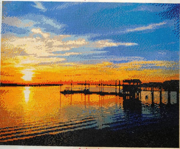 Customer photo review of Custom Diamond Painting Kits