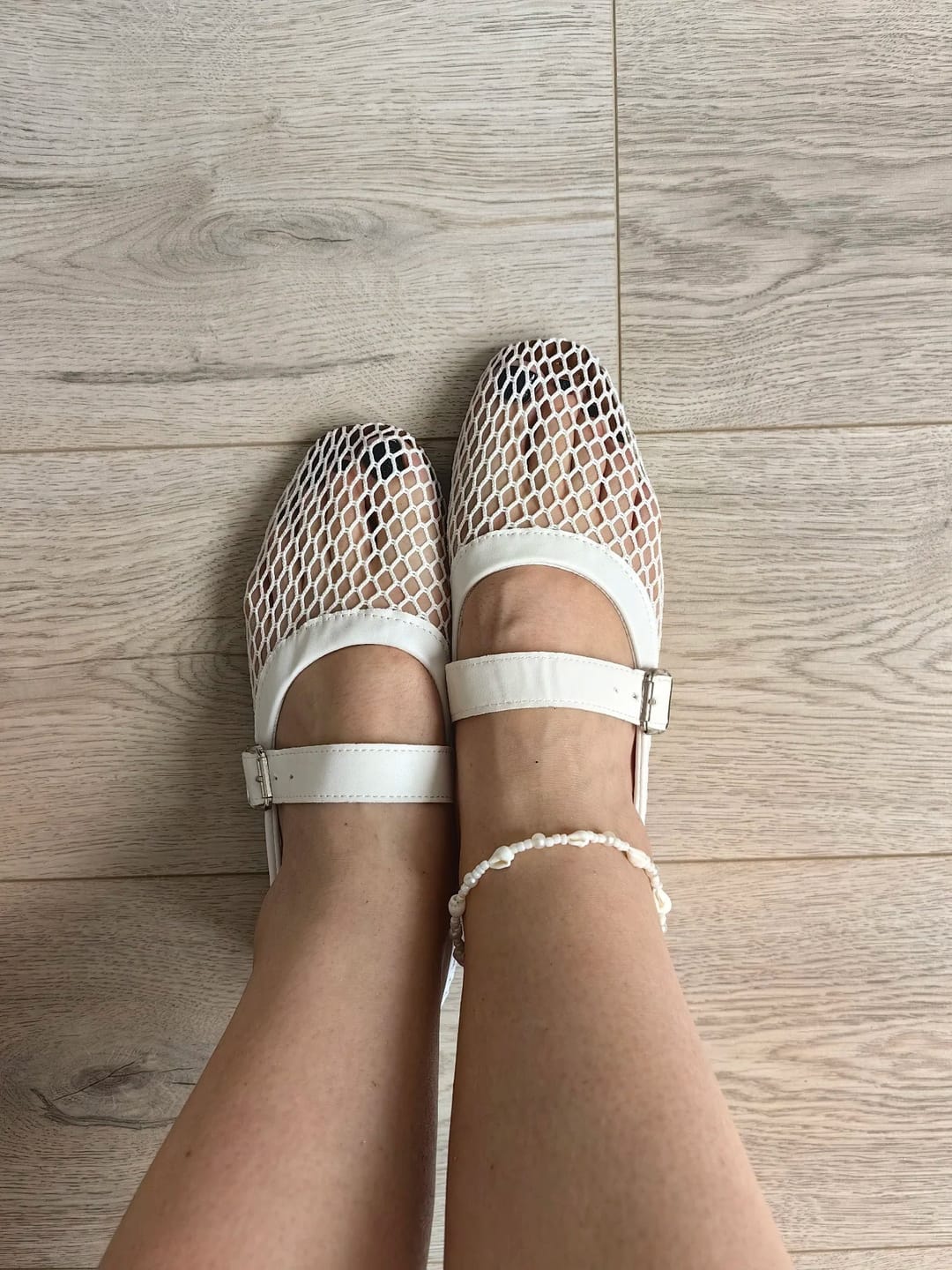 Customer photo review of Elena Breathable Mesh Mary Jane Sandals