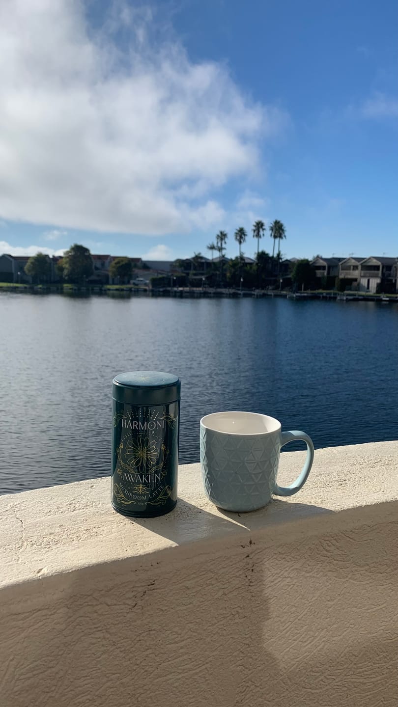 Customer photo review of AWAKEN Mushroom Latte for Clarity & Focus