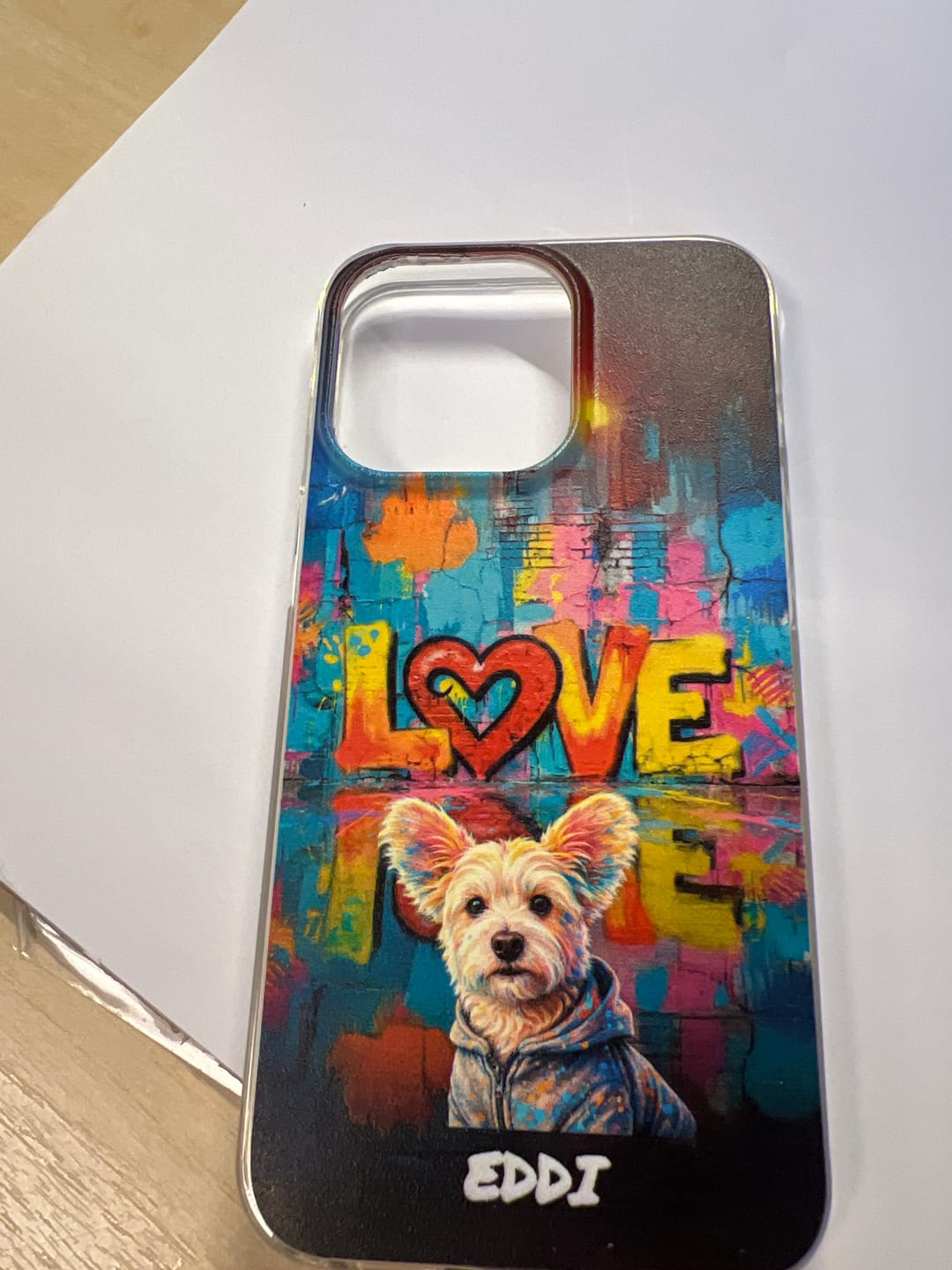 Customer photo review of Personalisierte Handyhülle - Streetart