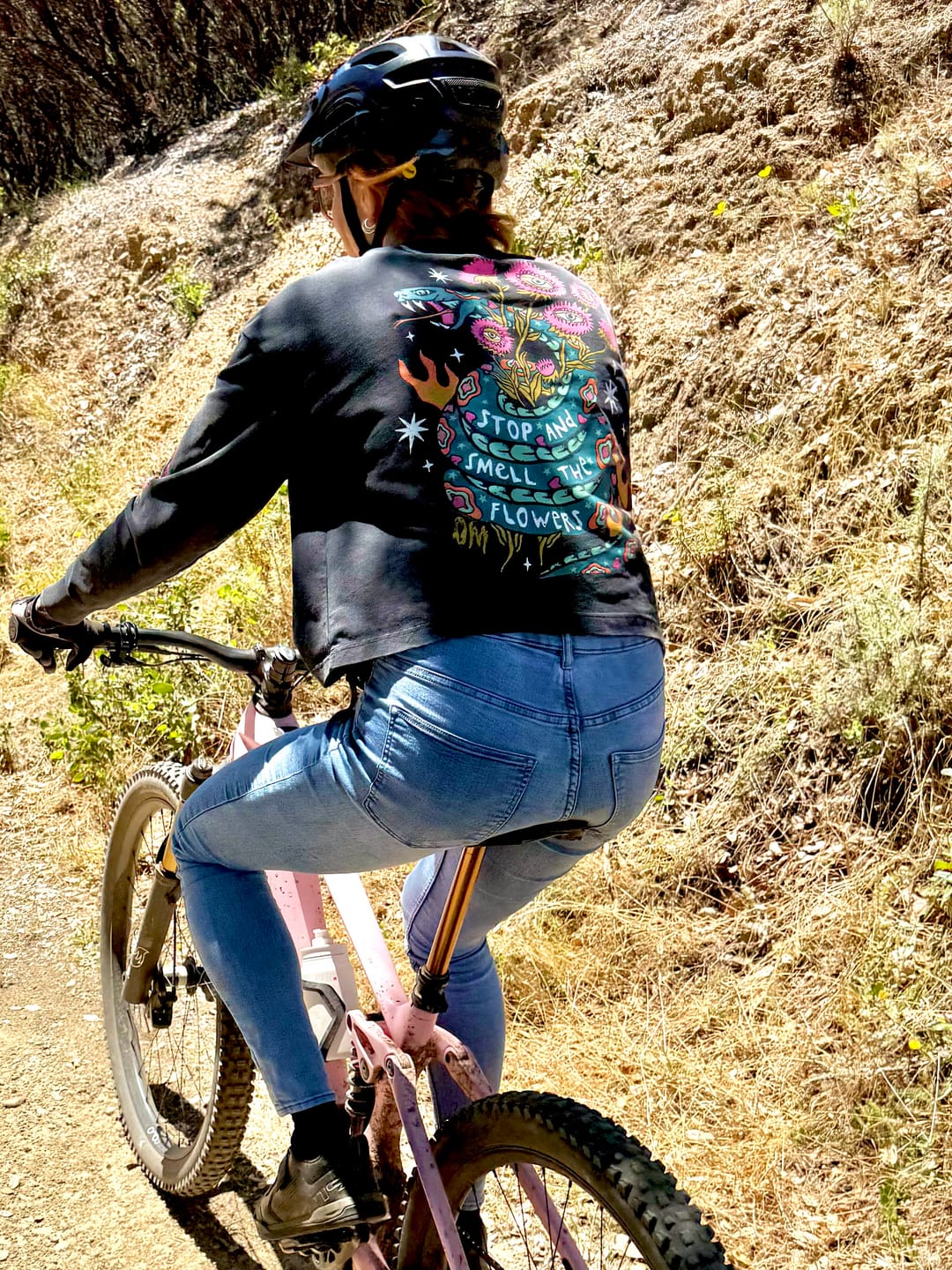 Customer photo review of Smell The Flowers Long Sleeve