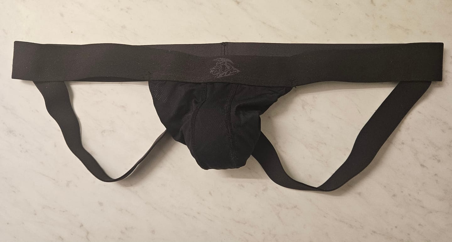 Customer photo review of Nylon 0in Mesh Jockstrap No Fly 3pk Black