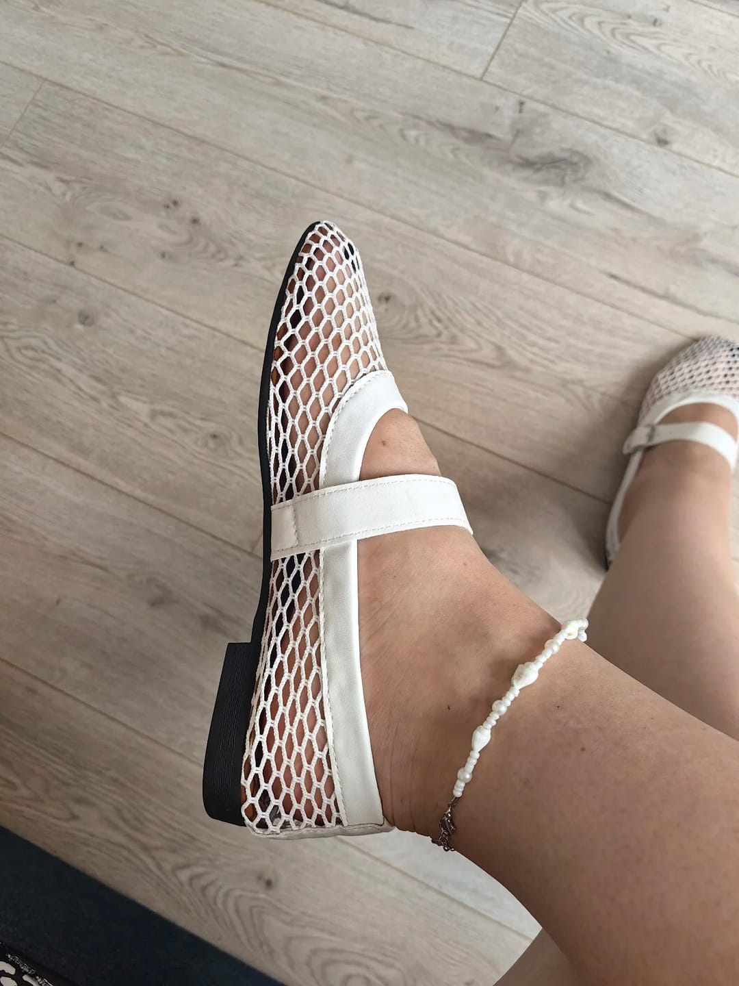 Customer photo review of Elena Breathable Mesh Mary Jane Sandals
