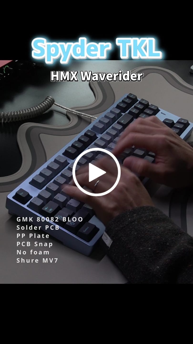 Customer video review of Sillyworks X HMX Waverider V2 Tactile Switch FACTORY LUBED (10PCS)