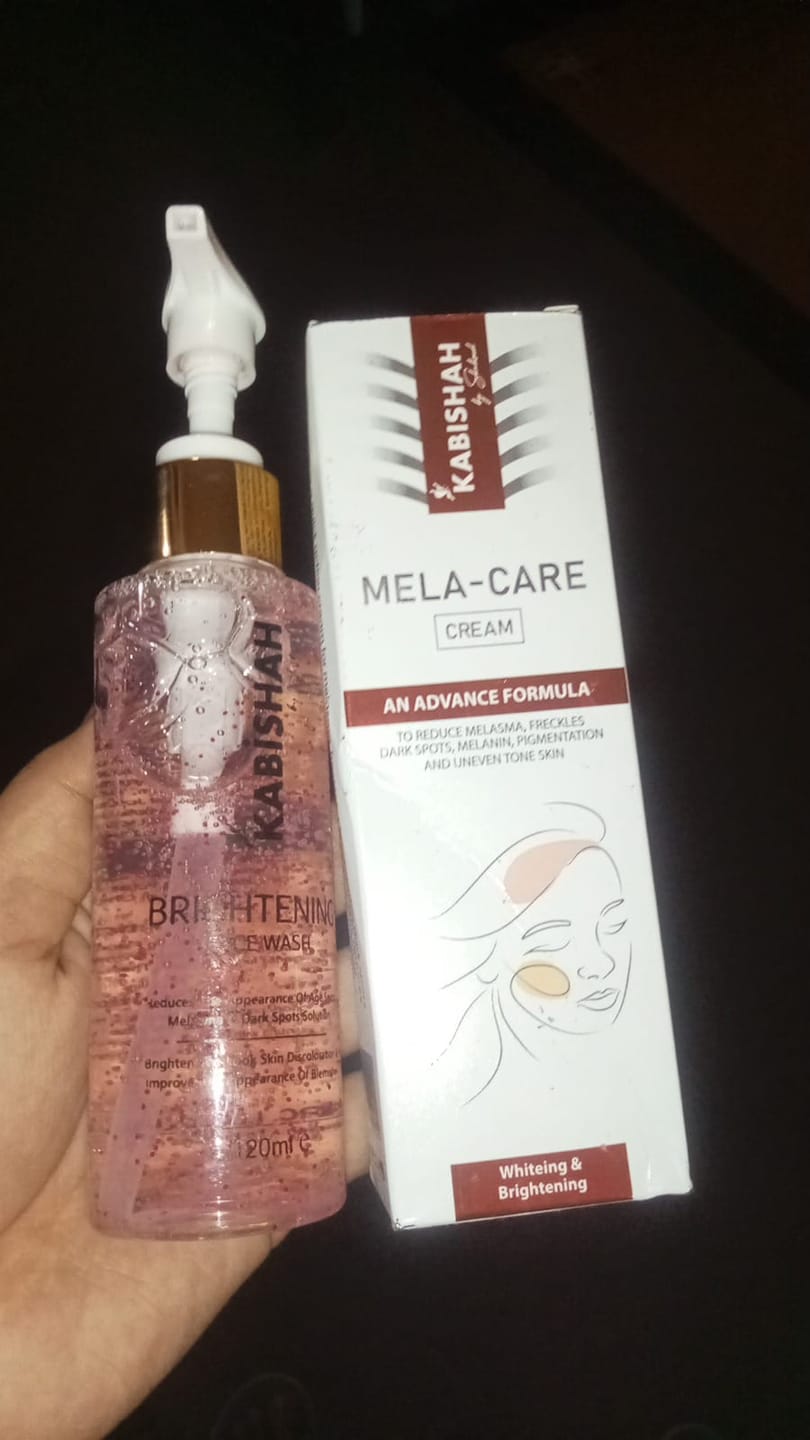 Customer photo review of Pigmentation Bundle: Face Wash & Melasma Cream Duo