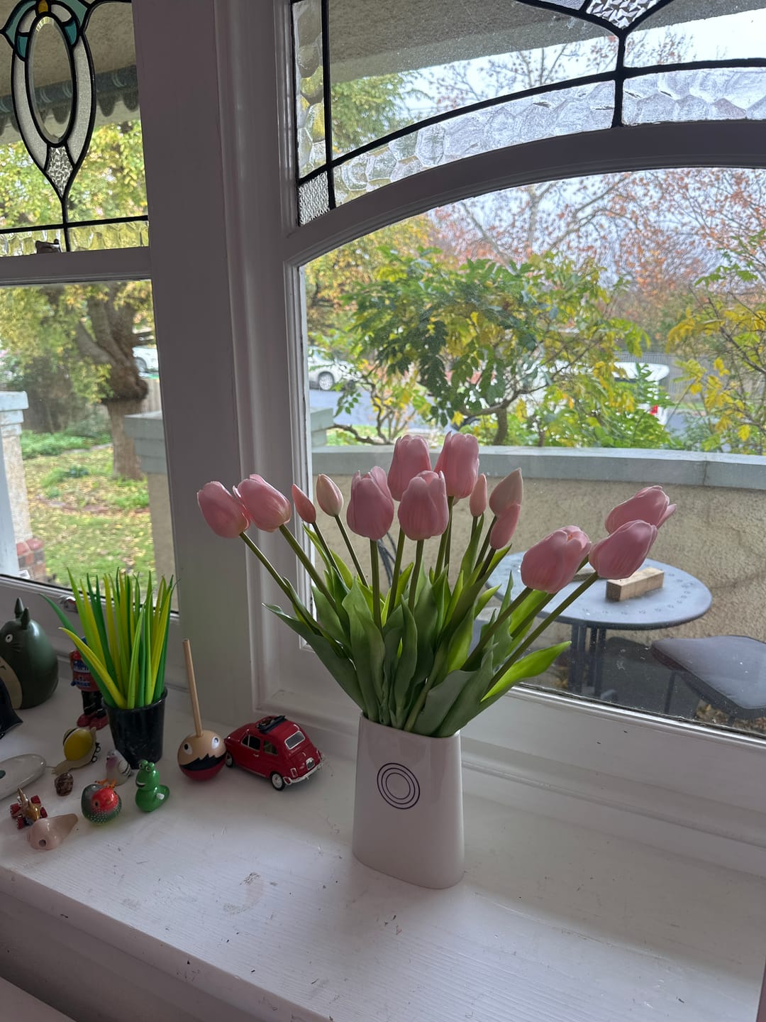 Customer photo review of Tulips - Pale Pink Long Stem
