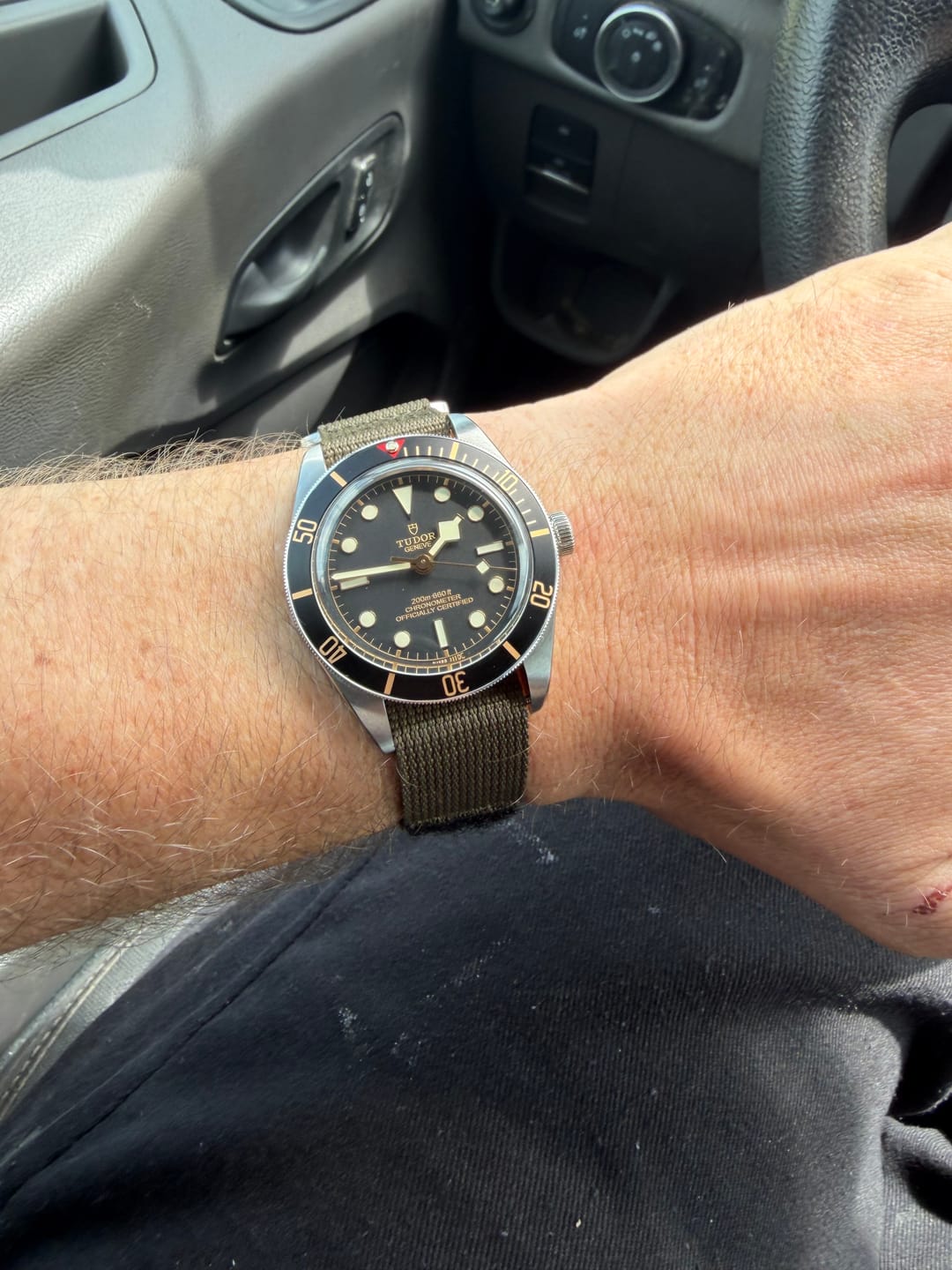 Customer photo review of Glomar Explorer - Hook And Loop Watch Strap