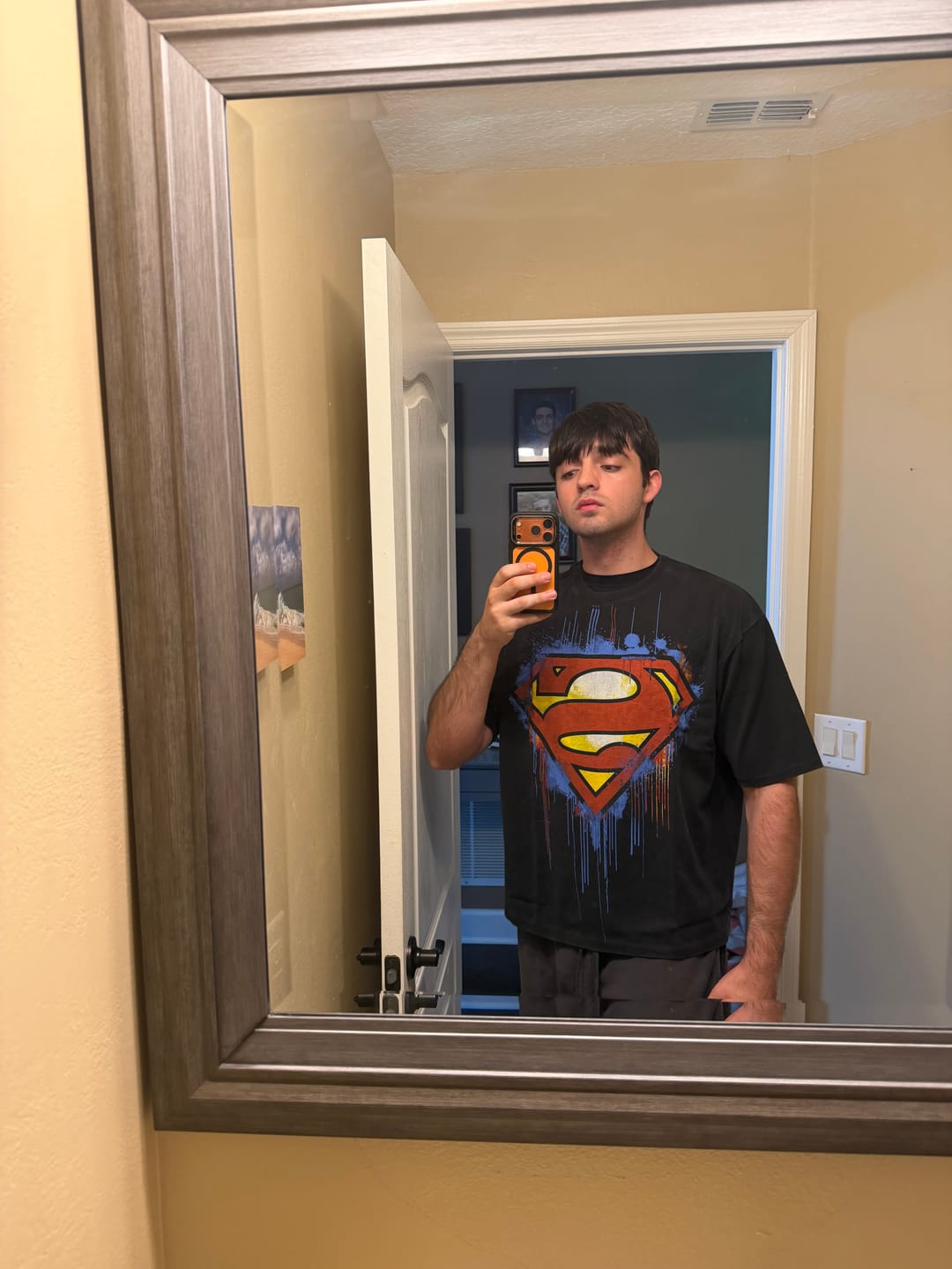 Customer photo review of 4044 - Superman Graphic Tees