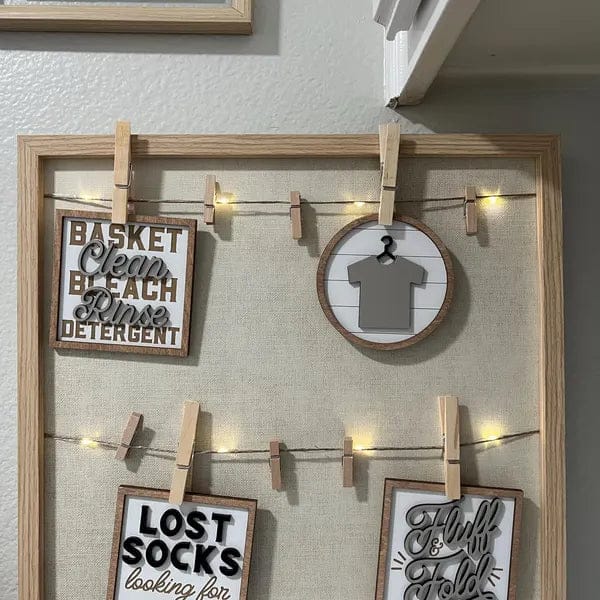 Customer photo review of Laundry Themed Tiered Tray Decor Bundle