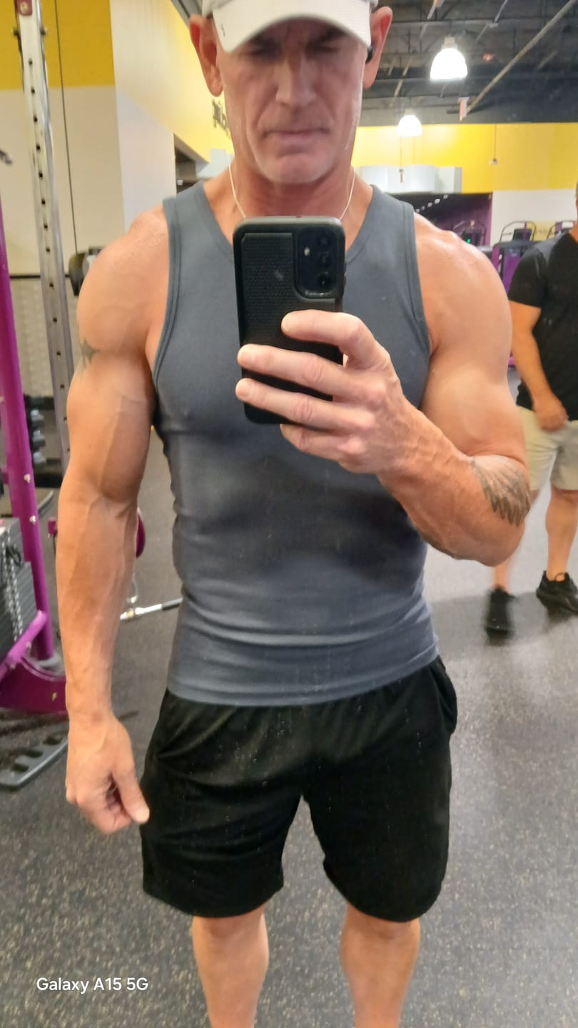 Customer photo review of Premium Ultra-Soft Cotton Fitted Tank 3 Pack