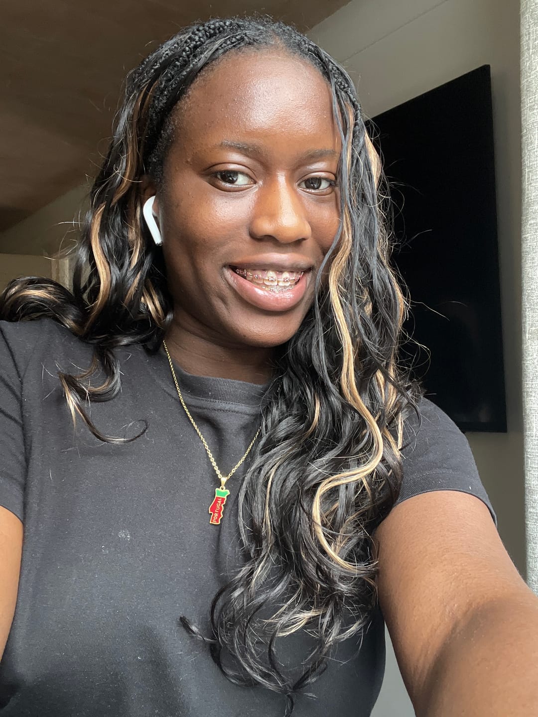 Customer photo review of #4/27/30 Mix Color Blend Body Wave Human Crochet Hair